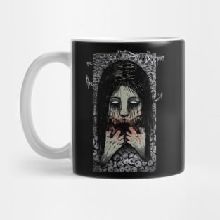 Horror Slit-Mouthed Girl Mug